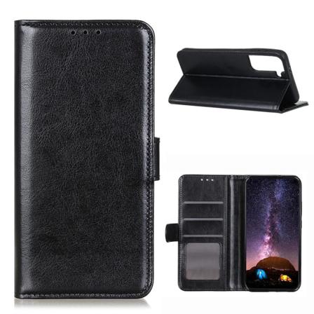 Samsung Galaxy S21 - Vintage Textur Fodral - Svart Black Svart