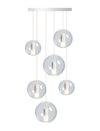 NUD Collection Moon Chandelier - White - Ø41X200CM