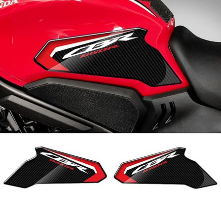 For Honda Cbr650r 2019-2022 3d Karbon-look Trippel Gaffel Beskytter Klistremerke Side Tank Pad Beskyttelse