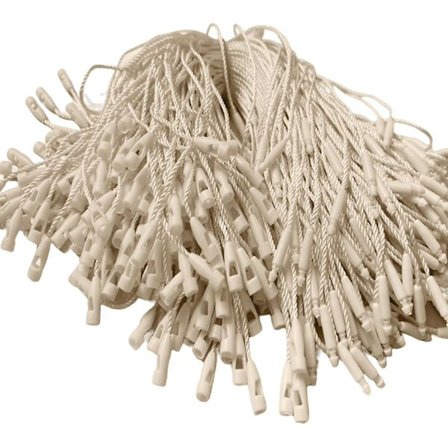 ZHOUBA 100 stk. Hang Tag-snore, rivefaste tøjmærkesnore med fastgørelseskrog til daglig brug