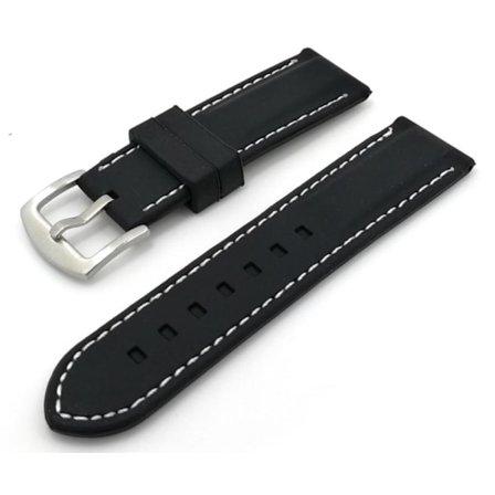 Klockarmband silikon 22 mm med söm