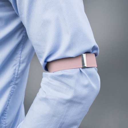 Reggimaniche sottili rosa tenue per uomini - Reggimaniche per camicie