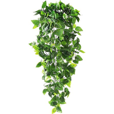 Kunstige planter, kunstige hengende eføy vinranke plantevegg simulering vinblad gren grønn plante 4 stk hjemmedekor