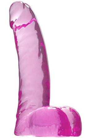Crystal Pleasures Pink 15 cm Liten dildo - Blushme.se