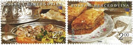Bosnien - Gastronomi - Postfrisk sæt 2v