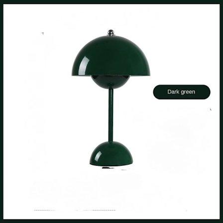 Bordslampa, Ögonvänlig LED Blomkruka Bordslampa Portabel för Skola Mörkgrön