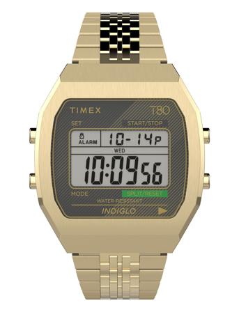 Timex T80 Steel 36Mm Stainless Steel Bracelet Watch Accessories Watches Digital Watches Gold Timex
