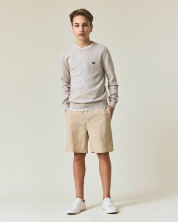 Lexington Teen hørshorts, beige
