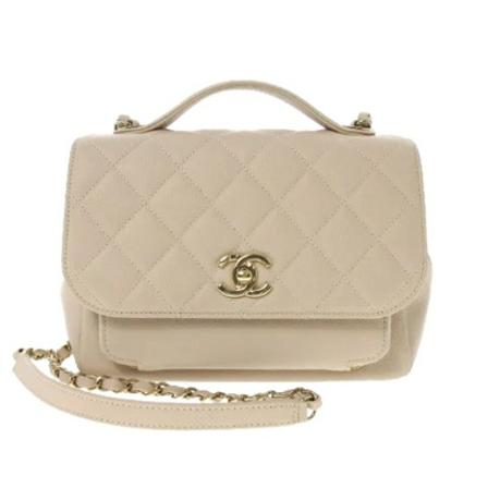 Chanel Vintage, Pre-owned Leather chanel-bags Beige, Dames, Maat:ONE Size