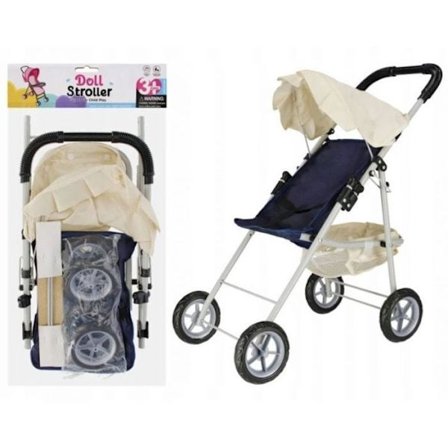 Dockvagn - Mega kreativ - Metall - Beige - 60x25x10 cm