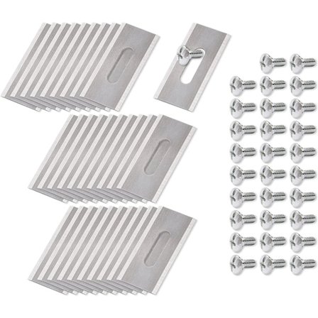 Pakke med 30 reservekniver for Husqvarna, robotgressklipperblad, rustfritt stål og titanblader egnet for Gardena gressklipper