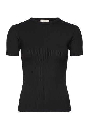 Modal Rib Slim Ss Top Black Calvin Klein
