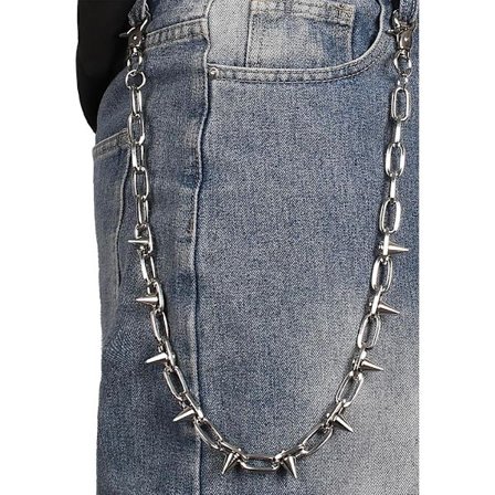 Wallet Chain Pants Chain Hip Hop Punk Jeans Chain Key Chain Goth Heavy Studded Accessories for Women Men