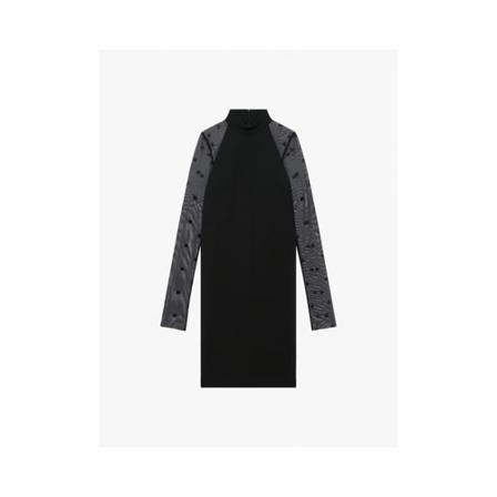 Givenchy Kjole In Bi-Material 4G Sort, Dame