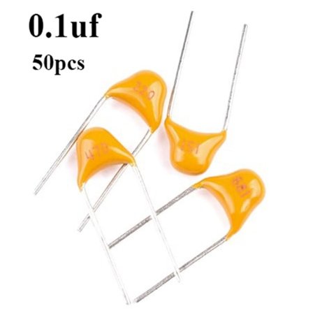 50stk Enkel stein kondensator kondensator 0,1UF 0,1UF