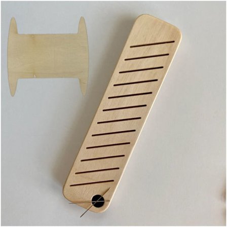 Stygnhållare för spoleställ i trä B B