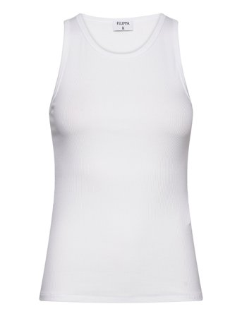 Filippa K Fine Rib Tank - White - XS