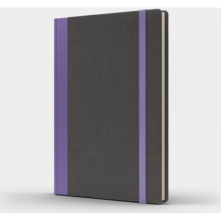 Anteckningsbok - loggbok Like u Notebook B5 Pro med grå/lila prickar