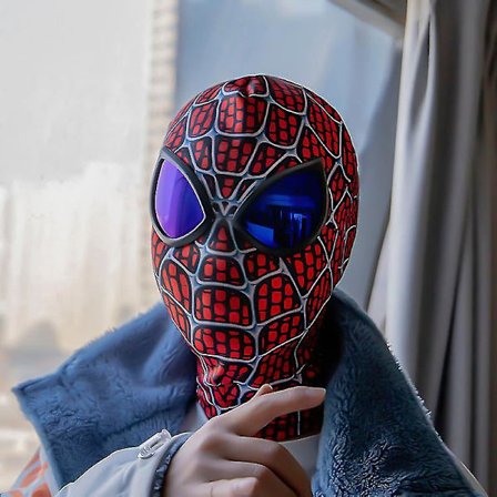 Spiderman Maske Hodeplagg Spider Man Cosplay Scene Rekvisitter Takk!!