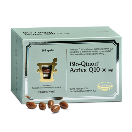 Pharma Nord Bio-Qinon Active Q10 30 mg kapsler, 150 stk.