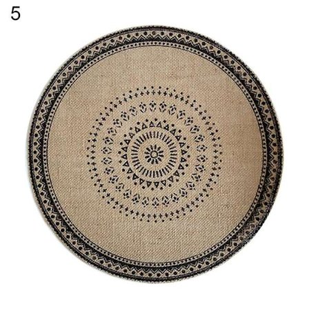 Underlag i rotting Varmeisolering Håndlavet Bomuld Linned Spisebord Skridsikker Bordmåtte Til Køkken