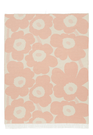 Marimekko Unikko Jacquard Throw 130X180 Påslakan & bäddset Rosa ONESIZE