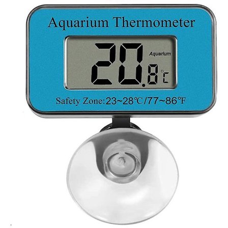 Akvarie Termometer LCD Digital Vandtæt Termometer Med Sugekop Fisk Tank Vandtemperatur Termometer Til Fisk Tank Akvarium