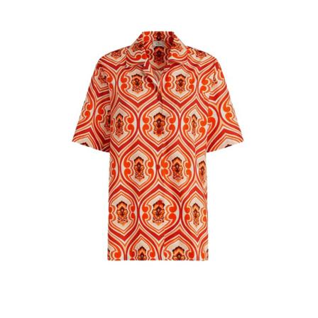 Etro, Short Sleeve Shirt Pomarańczowy, Kobieta, Rozmiar: S