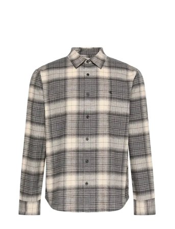 Ls Brushed Plaid Easy Shirt Beige Calvin Klein Jeans