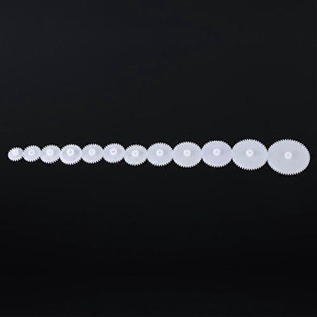 12 stk. Plastik Gear Sæt Motor Gear Sæt Samling til Robot Legetøj Bil DIY