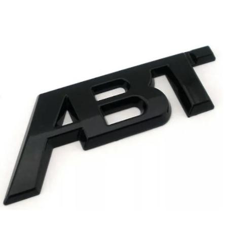 Blank svart Abt Tuning-klistermärke bakre bagageutrymmesemblem bagagelucka