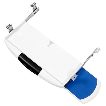 Uttrekkbar tastaturhylle under skrivebord med musehylle {SL}
