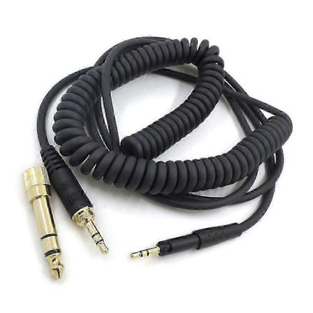 Sennheiser HD6DJ/HD8 6,35 mm OFC Spiralkabel for Studio/DJ/Audiofilbruk