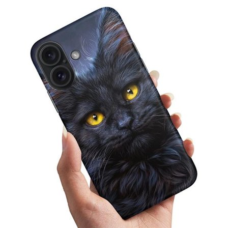 iPhone 16 - Skal/Mobilskal Svart Katt