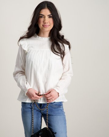 Creamie Blouse LS Cotton Hvid Toppe/Bluser Pige - Kids Brand Store