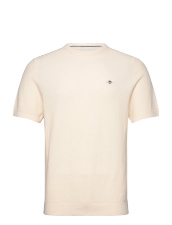 GANT | Micro Textured Cotton Ss C-Neck | M