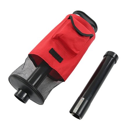 Golfballhenter i plast med nylonpose med stor kapasitet, golfballplukker for golfbane utendørs, rød