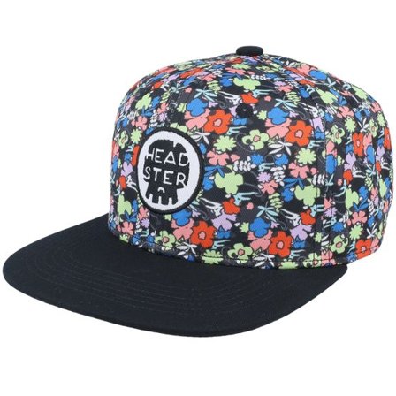 Headster - Svart snapback Keps - Kids Shaggy Black Snapback @ Hatstore