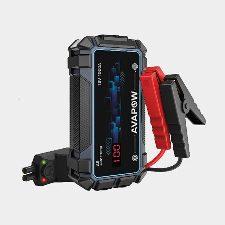 Arrancador / booster de arranque Avapow Jumpstarter A9, 12 V, 1500 A, para motor de gasolina hasta 7 litros / motor diésel hasta 5.5 litros