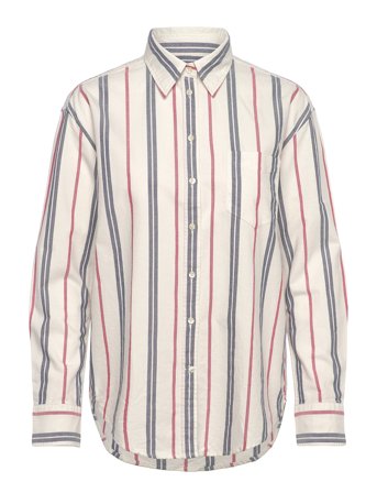 Rel Archive Oxford Striped Shirt Cream GANT