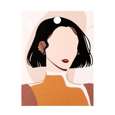 100 st Smyckespaketkort Halsband Örhängeetikett 2 2 2