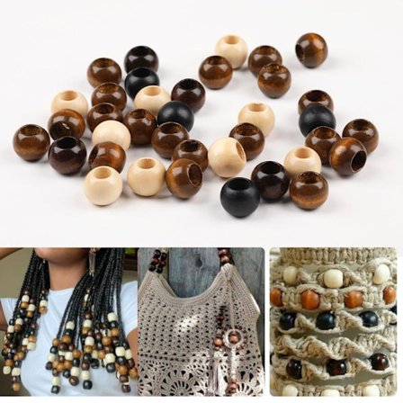 100 stk 5MM Lønnetreperler For DIY Smykker Klær Tilbehør