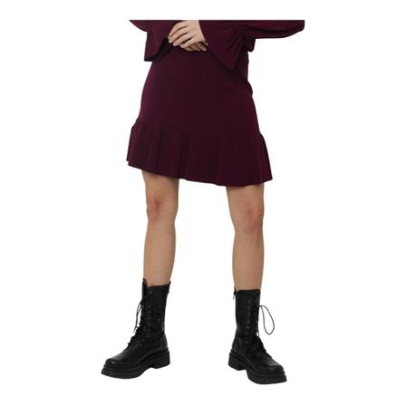 Silvian Heach, Short skirt with rouches Czerwony, Kobieta, Rozmiar: L