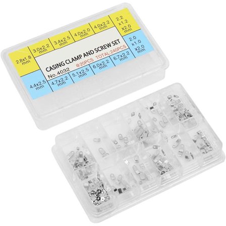 240 kpl mikrokellojen ruuveja, kellon koneiston kiinnityssovitin ETA:lle