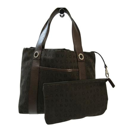 Bvlgari Vintage, Pre-owned Logo mania bag Bruin, Dames, Maat:ONE Size