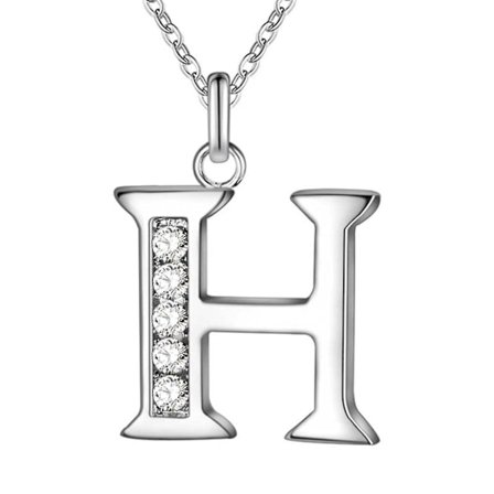 26 Bokstäver Halsband Diamant Modeaccessoarer Presenter Till Kärleken Flickvän