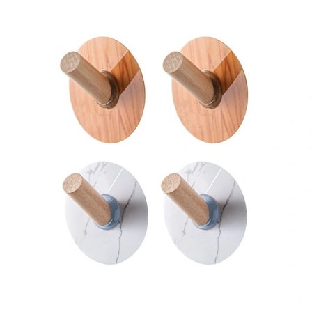 4 stk. Hattekroge Træfrakkekroge Selvklæbende kroge