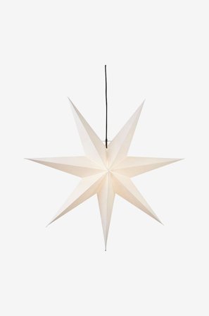 Star Trading - Papirstjerne Frozen 70 cm - Hvit - Adventsstjerner - Fra Homeroom