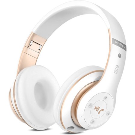 Bluetooth-hovedtelefoner over ear, med HD-mikrofon, FM, TF til pc