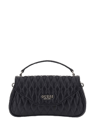 Guess Valla Top Handle Flap Handväskor Dam Svart ONESIZE